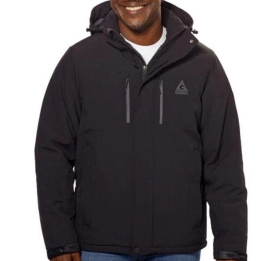 Gerry Weber Black Ski Jacket Pro Insulated Removable Hood Size 2XL